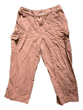 Sonoma Goods For Life Linen-Blend Cargo Pants - TAKEN IN AT WAIST